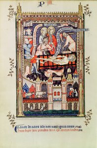 Fr 2092 f.22v St. Denis rafta işkence görüyor, Vie de St. Denis