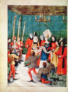 Fr 2692 f.70v Kraliçe, Livre des Tournois de Rene dAnjou