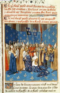 Fr 6465 f.247v Louis VIII (1187-1226) ve Blanche de Castile