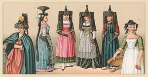 Fransa XIX. Yüzyıl Kostümü by French School