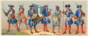 Fransa XVII-XVIII.Yüzyıl Kostümü by French School