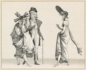 Fransa XVIII.Yüzyıl Kostümü by French School