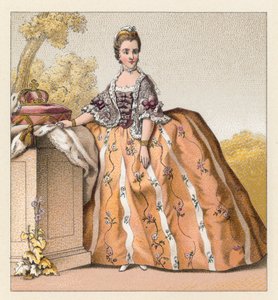Fransa XVIII.Yüzyıl Kostümü by French School