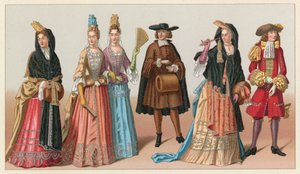 Fransa XVII.Yüzyıl Kostümü by French School