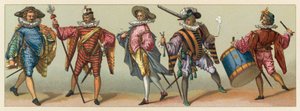 Fransa XVI. Yüzyıl Kostümü by French School