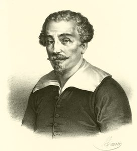 Francesco Albani veya Albano, portre (gravür) by French School