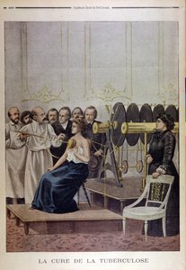 Francisque Crotte, Tüberkülozlu Bir Hastayı Elektrik Kullanarak Tedavi Ediyor, Le Petit Journal, 1901 by French School