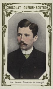 Franco, Portekiz Diktatörü (renkli fotoğraf) by French School