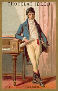 Francois-Adrien Boieldieu, Fransız besteci (chromolitho) by French School