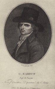 Francois-Noel Babeuf, Fransız Devrimci siyasi ajitatör ve gazeteci by French School
