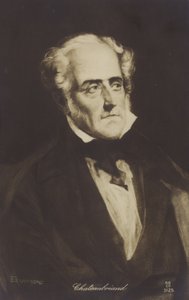 Francois-Rene de Chateaubriand (1768-1848), Fransız yazar, politikacı ve tarihçi by French School