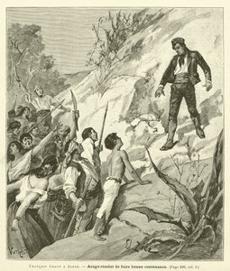 Francois Arago A Alger (gravür) by French School