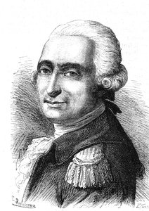 Franois Laurent Marquis D'ARLANDS (1742-1809), Fransız mühendis ve Pilatre De Rozier'le birlikte havacılık. Gravür 1867 by French School