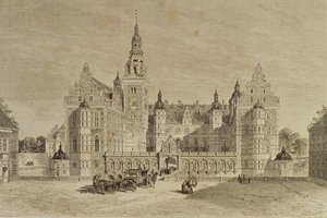 Frederiksborg Kalesi, Hillerod, Danimarka, 1850