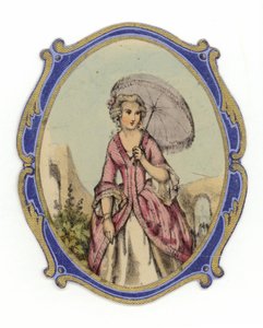 Fransız bayan şemsiye ile by French School