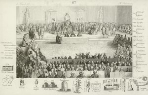 Louis XVI döneminde Fransız Ulusal Meclisi by French School
