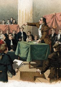 Fransız Devrimi - Georges Jacques Danton (1759-1794) "" yenmek için, cüretkarlığa ihtiyacımız var ve her zaman cüretkarlık" diye haykırıyor" Ağustos 1792 (Fransız devrimi: Georges Danton "" Cürete ihtiyacımız var, ama daha faz by French School