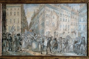 Fransız Devrimi: “”Paris sokak sahnesi: Paris