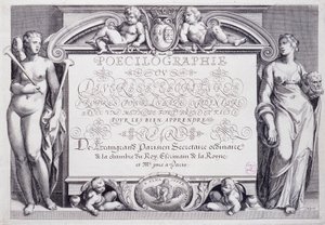 Fransız kaligrafisi: Poecilography, cephe, 1606