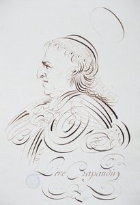 Fransız kaligrafisi: 1780 civarında Parisli Bernard tarafından Peder Crapaudin