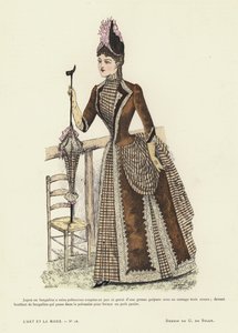 Fransız moda levhası, 1885-86 by French School