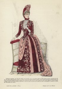 Fransız moda levhası, 1885-86 by French School