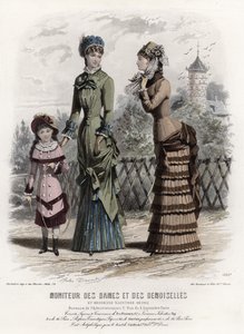 Fransız moda levhası, 19. yüzyıl sonu by French School