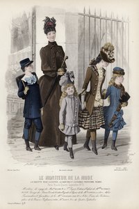 Fransız moda levhası, 19. yüzyıl sonu by French School