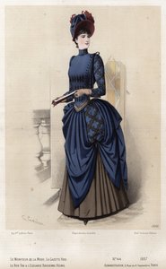 Fransız moda levhası, 19. yüzyıl sonu by French School