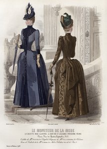 Fransız moda levhası, 19. yüzyıl sonu by French School