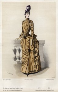 Fransız moda levhası, 19. yüzyıl sonu by French School