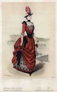 Fransız moda levhası, 19. yüzyıl sonu by French School