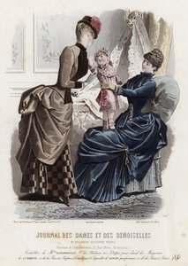 Fransız moda levhası, 19. yüzyıl sonu by French School