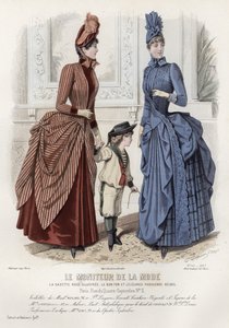 Fransız moda levhası, 19. yüzyıl sonu by French School