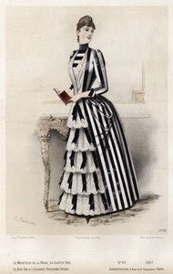 Fransız moda levhası, 19. yüzyıl sonu by French School