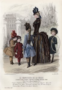 Fransız moda levhası, 19. yüzyıl sonu by French School