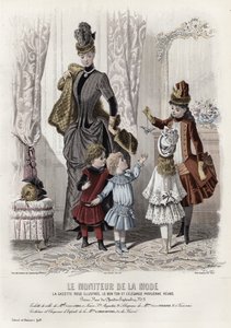 Fransız moda levhası, 19. yüzyıl sonu by French School