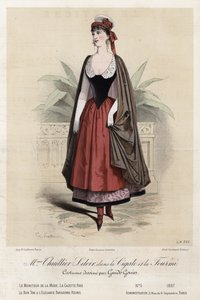 Fransız moda levhası, 19. yüzyıl sonu by French School