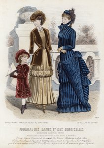 Fransız moda levhası, 19. yüzyıl sonu by French School