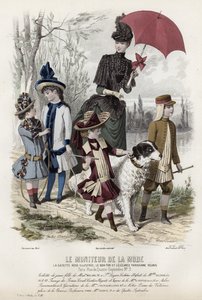 Fransız moda levhası, 19. yüzyıl sonu by French School