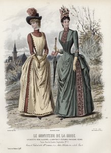Fransız moda levhası, 19. yüzyıl sonu by French School