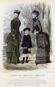 Fransız moda levhası, 19. yüzyıl sonu by French School