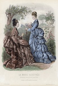 Fransız moda levhası, 19. yüzyıl sonu by French School