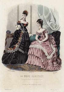 Fransız moda levhası, 19. yüzyıl sonu by French School