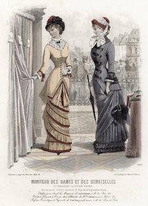 Fransız moda levhası, 19. yüzyıl sonu by French School