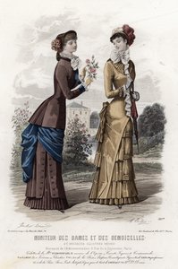 Fransız moda levhası, 19. yüzyıl sonu by French School