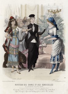 Fransız moda levhası, 19. yüzyıl sonu by French School
