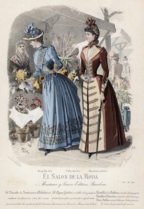 Fransız moda levhası, 19. yüzyıl sonu by French School