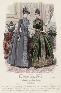 Fransız moda levhası, 19. yüzyıl sonu by French School