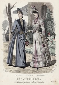 Fransız moda levhası, 19. yüzyıl sonu by French School